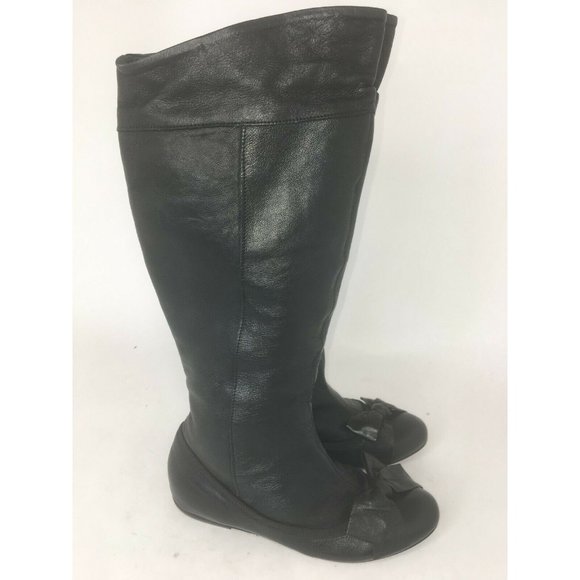 Lavorazione Artigiana Black Leather Knee High Boot - Picture 7 of 7